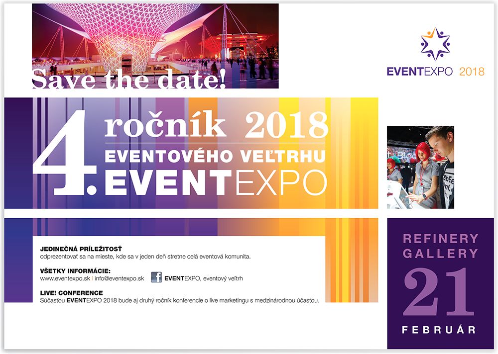 Další ročník EventEXPO v Bratislavě již v únoru 2018