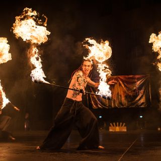 Pyroterra - Fire & Light show - DANCESHOW PYROTERRA