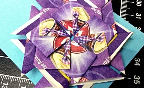 Tea bag folding – vyrábění z čajových sáčků