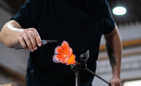 Komentovaná prohlídka sklárny