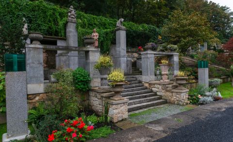 Umělecká zahrada v Praze Nuslích