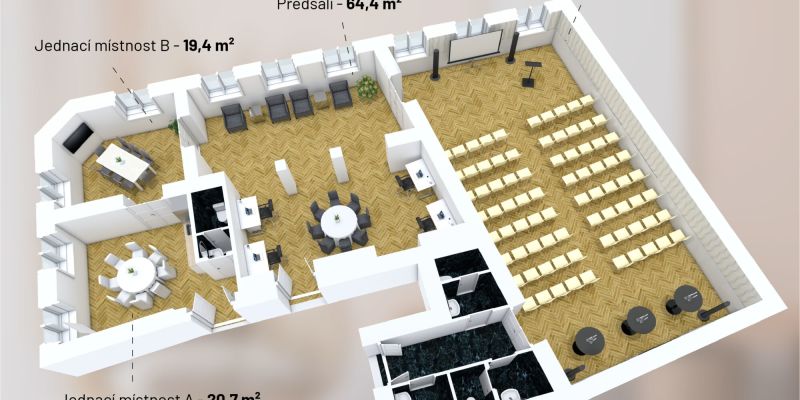 Konferenční prostory Praha - Jednací místnost A