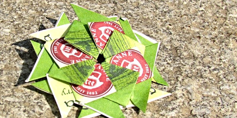 Tea bag folding – vyrábění z čajových sáčků - Tea bag folding – vyrábění z čajových sáčků