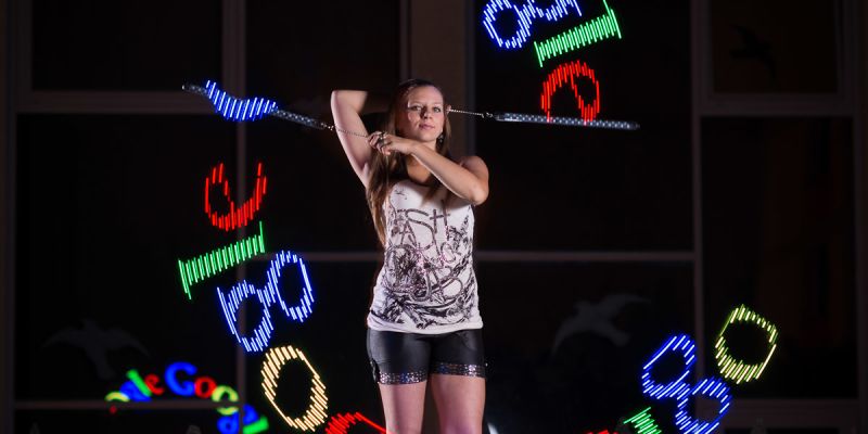 Pyroterra - Fire & Light show - LIGHTSHOW PYROTERRA