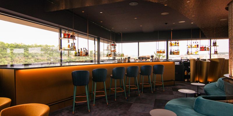 Casablanca Sky Bar s výhledem na Prahu