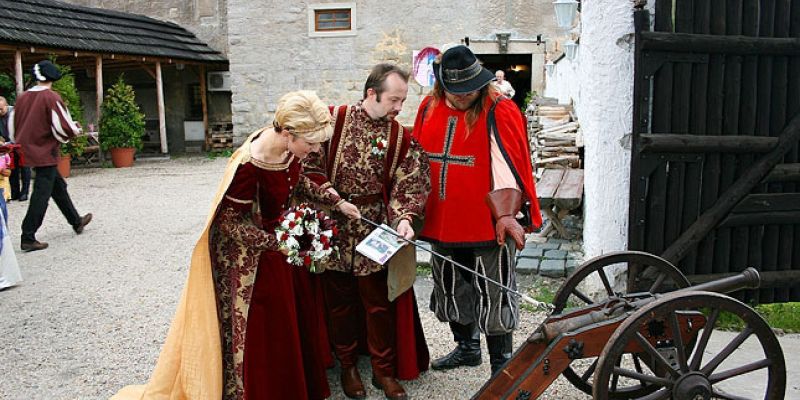 Hrad Vildštejn - Nádvoří hradu