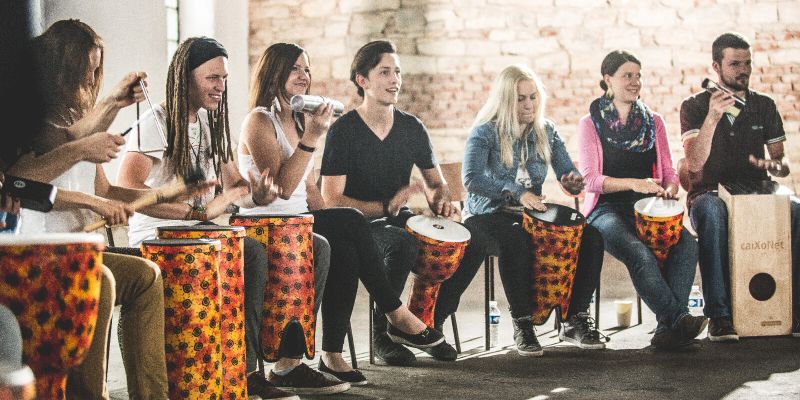 Tokhi & the Groove Army - Drum Circle bubnování