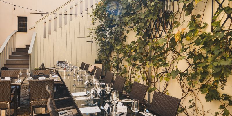Bellevue Hotel Český Krumlov - Restaurace Le Jardin
