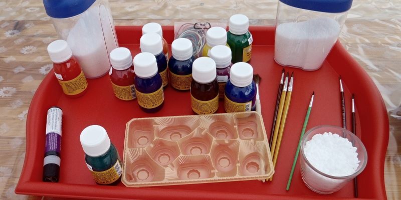 MOBILNÍ KREATIVNÍ VÝTVARNÉ DÍLNY - Malování na hedvábí