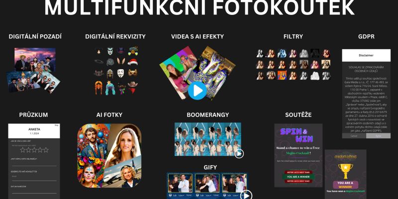 GALA FOTO | Multifunkční AI fotokoutek - GALA FOTO | Multifunkční AI fotokoutek