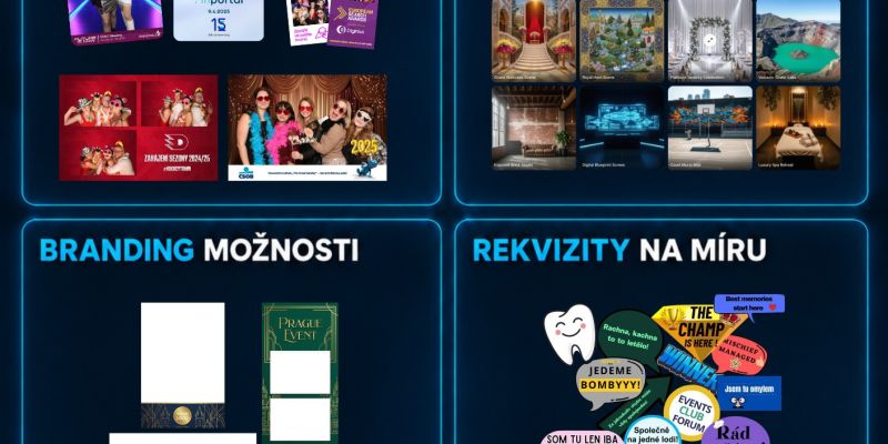 Moderní fotokoutek s AI na eventy - Moderní fotokoutek s AI na eventy