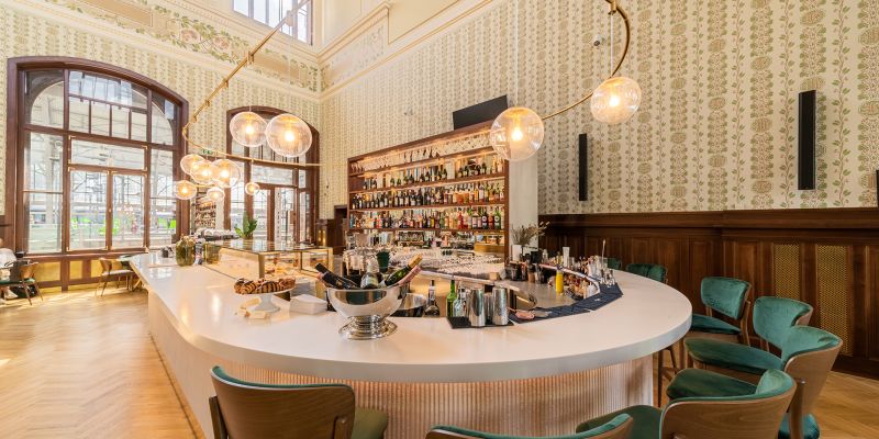 Foyer Café a Fantův sál - Sloupový sál