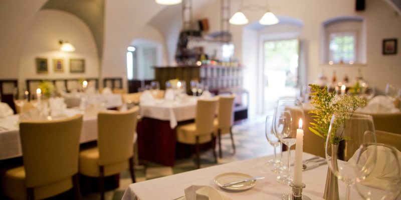 Bellevue Hotel Český Krumlov - Restaurace Le Jardin