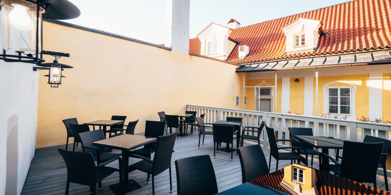 Bellevue Hotel Český Krumlov - Letní terasa