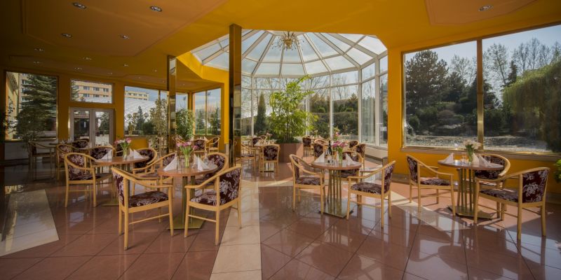 Lobby bar se zimní zahradou (Top Hotel)