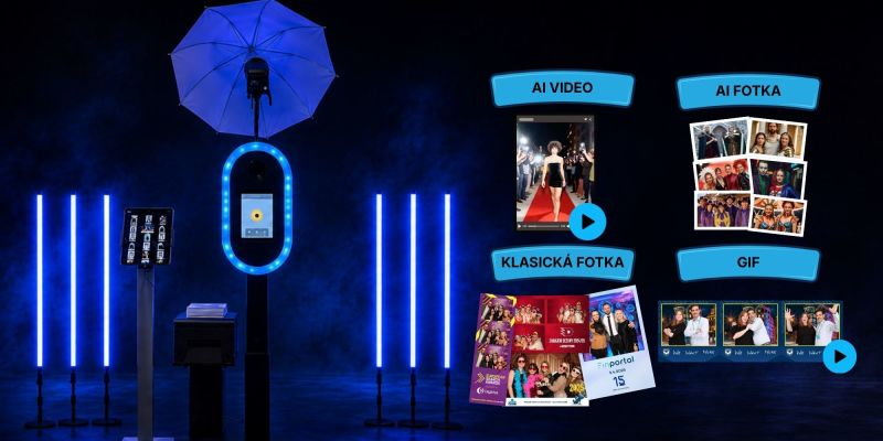 Moderní fotokoutek s AI na eventy - Moderní fotokoutek s AI na eventy