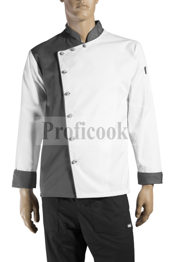 Single breasted chef jacket with buttons
