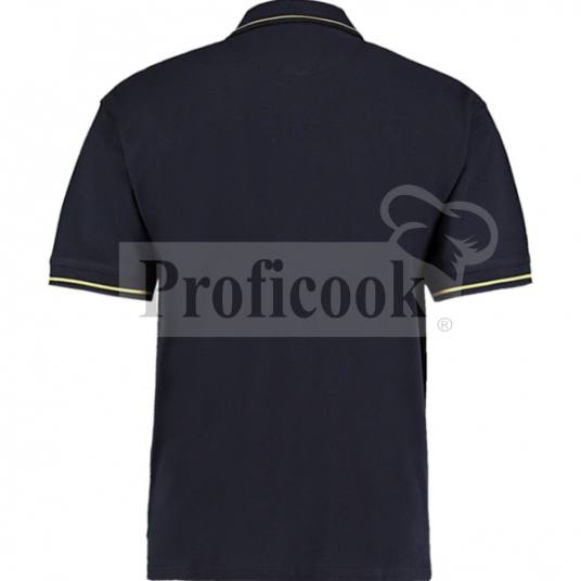 Men polo shirt with colorful supplement