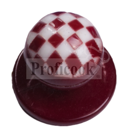 Button for chef jacket bicolor