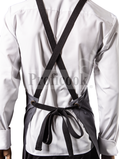 Denim apron with stretch fabric