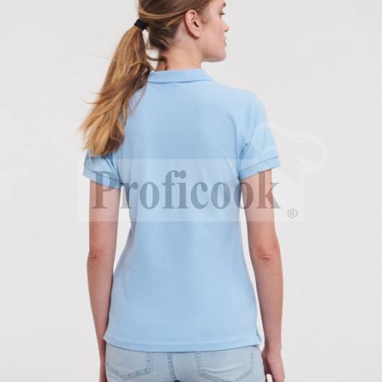 Women's elastic polo shirt