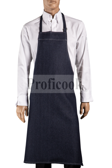 Denim bib apron