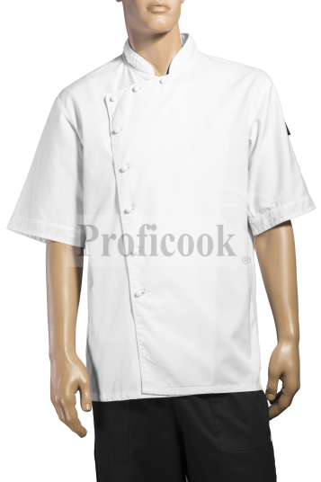 Single breasted chef jacket with buttons