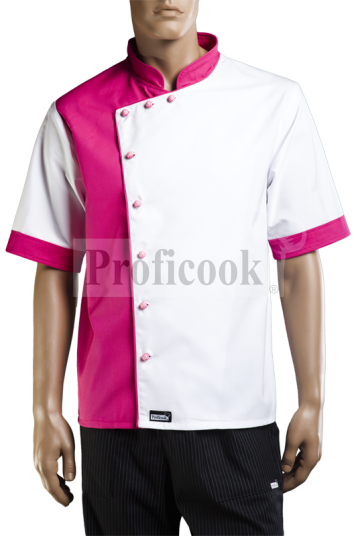 Single breasted chef jacket with buttons