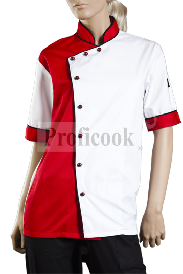 Single breasted chef jacket with buttons