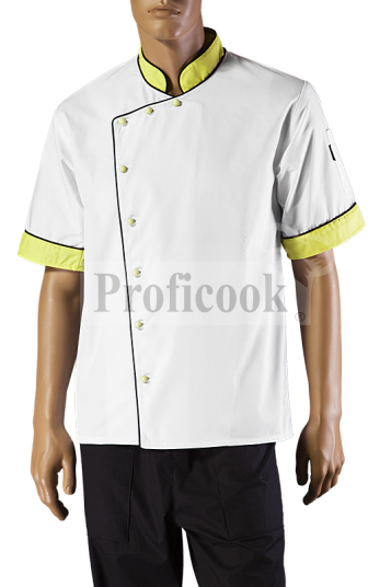 Single breasted chef jacket with buttons