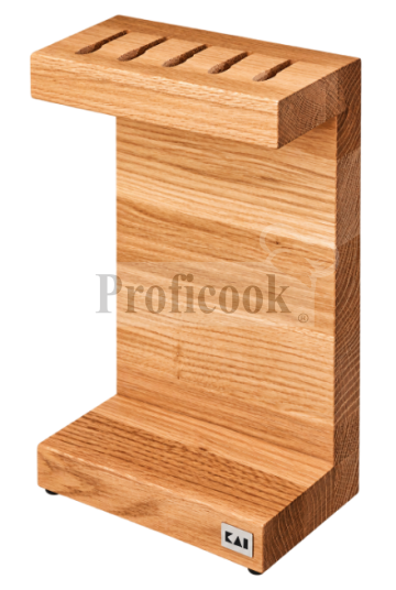 KAI C-shaped knife block - oak