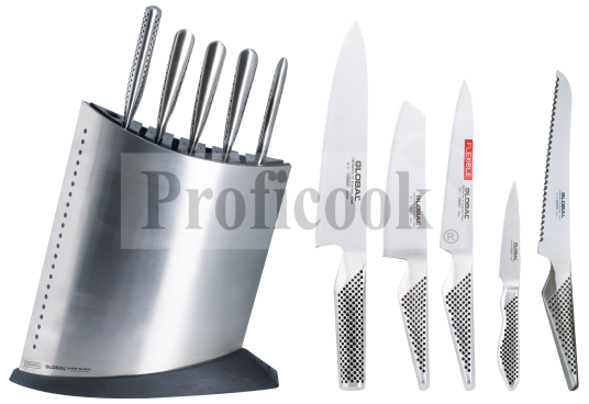 Knife block Global + 5 knives