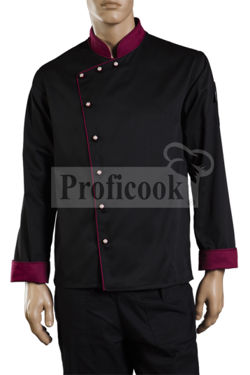 Single breasted chef jacket with buttons