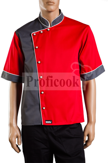 Single breasted chef jacket with buttons