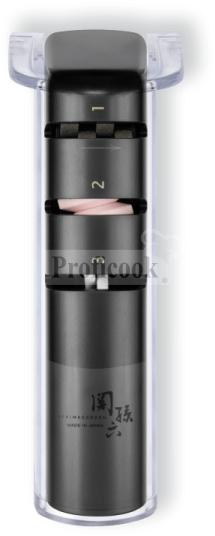 KAI sharpener for knives sharpened on both sides