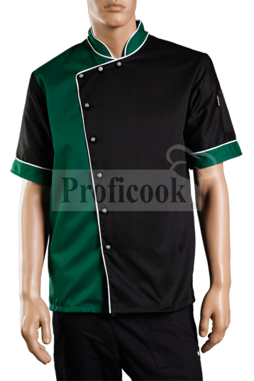Single breasted chef jacket with buttons