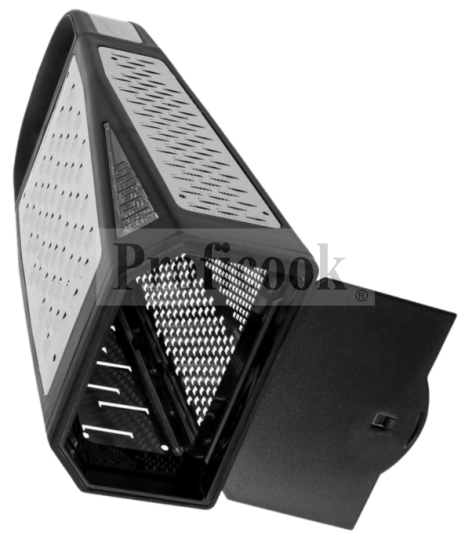 Microplane four sided grater with a container