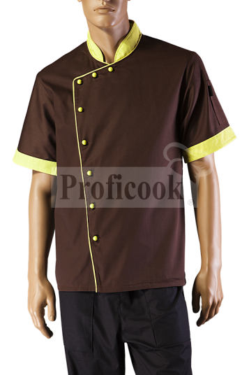 Single breasted chef jacket with buttons