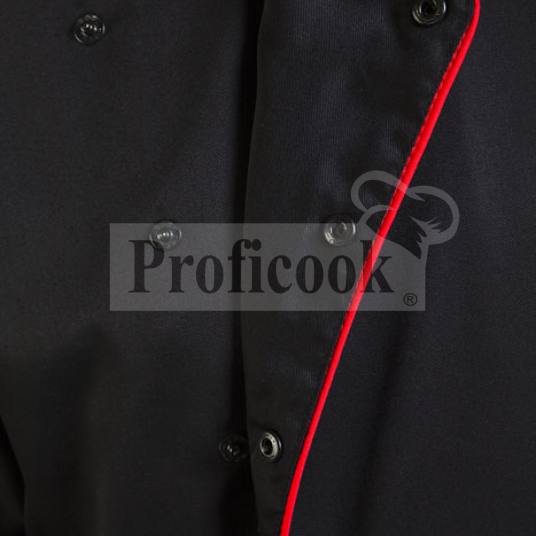 Single breasted colored chef jacket with poppers