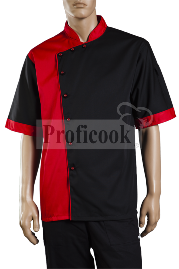 Single breasted chef jacket with buttons