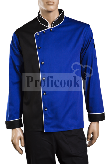 Single breasted chef jacket with buttons