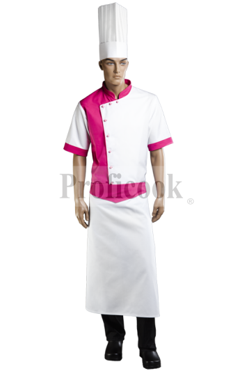 Single breasted chef jacket with buttons