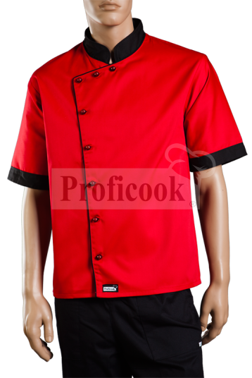 Single breasted chef jacket with buttons