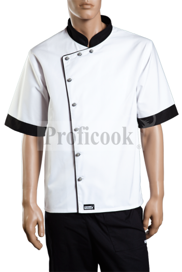 Single breasted chef jacket with buttons