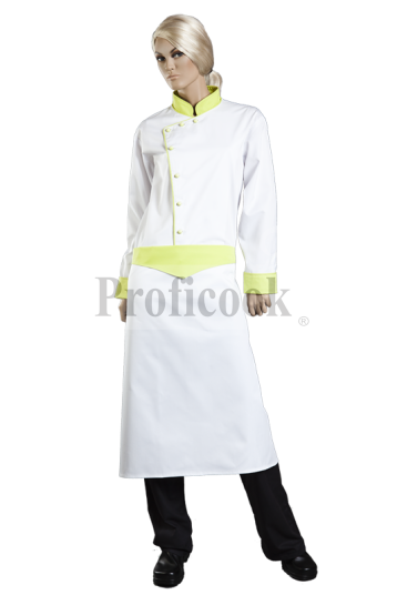 Single breasted chef jacket with buttons