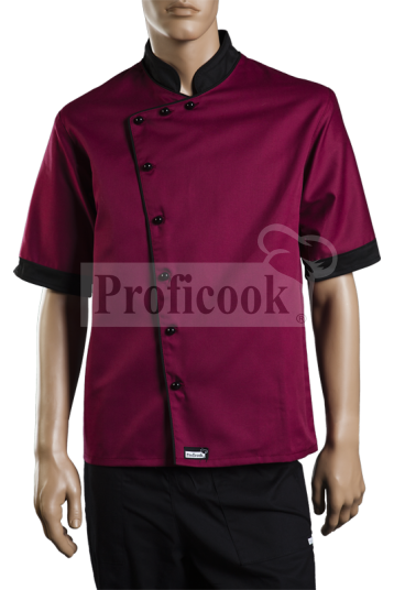 Single breasted chef jacket with buttons