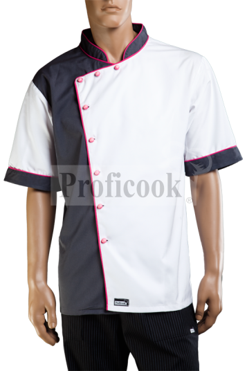 Single breasted chef jacket with buttons
