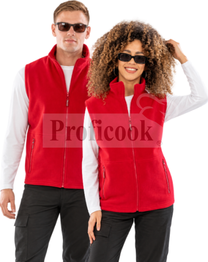Fleece waistcoat unisex