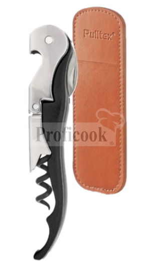 Pulltex colored waiter's knife with leather bag
