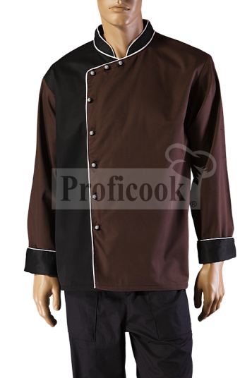 Single breasted chef jacket with buttons